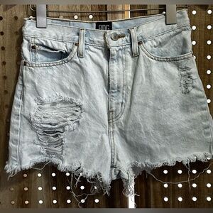 BDG Urban Outfitters Girlfriend High-Rise Distressed Jean Shorts Size 25